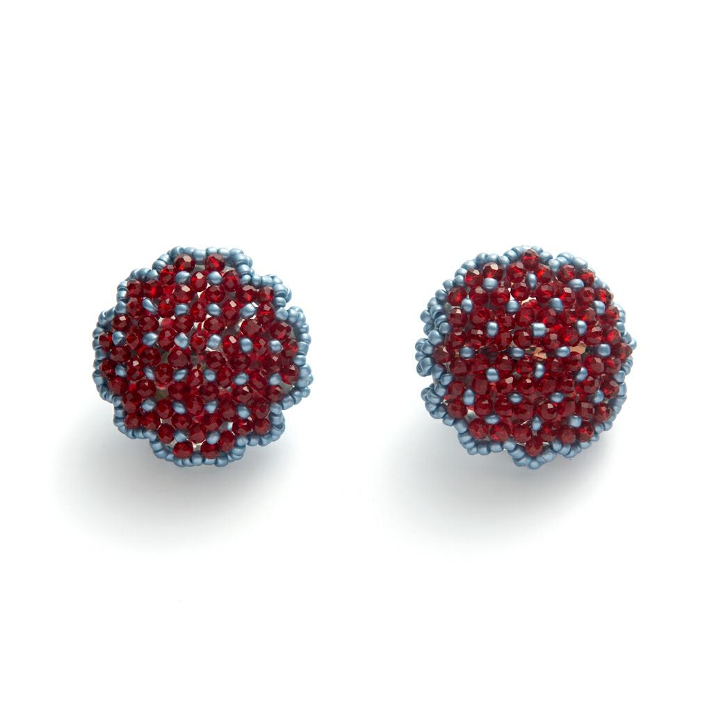 デザインシックス PIL GEM PIERCEDUSTY BLUE CLEAR RED | W and P